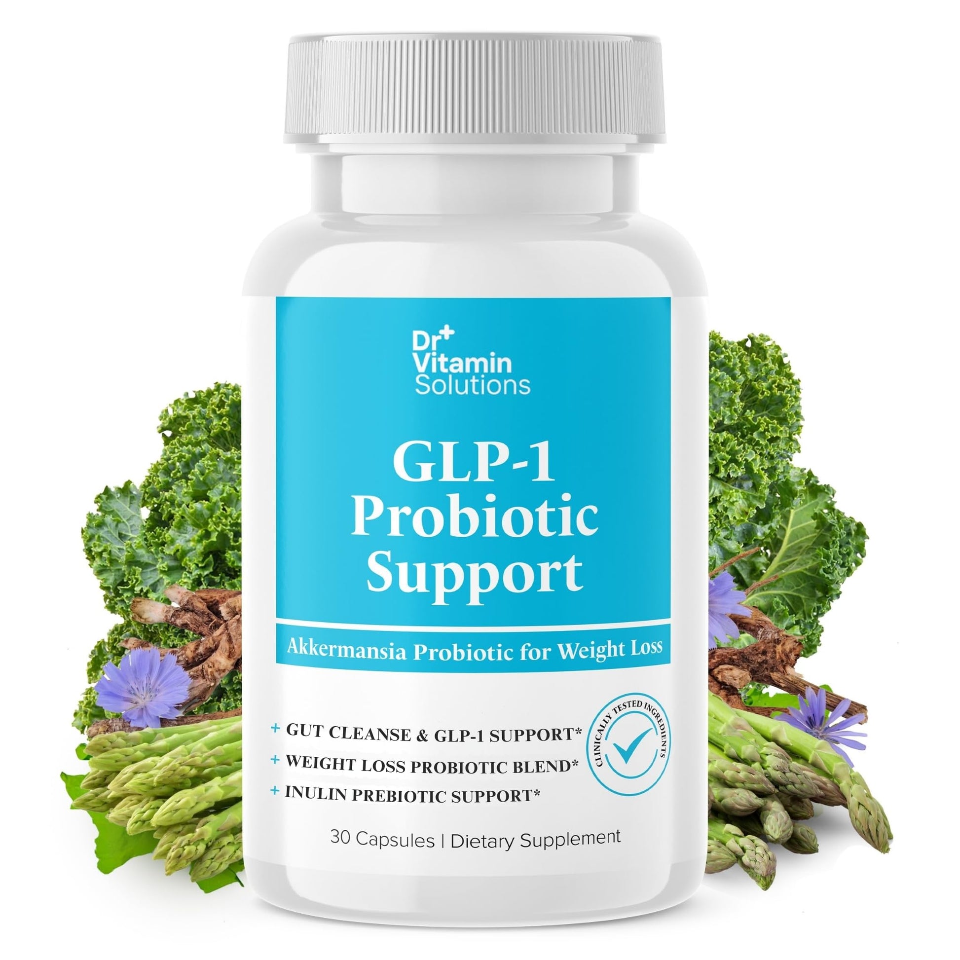 DR VITAMIN SOLUTIONS GLP-1 Probiotic Support Appetite Suppressant Capsules 30