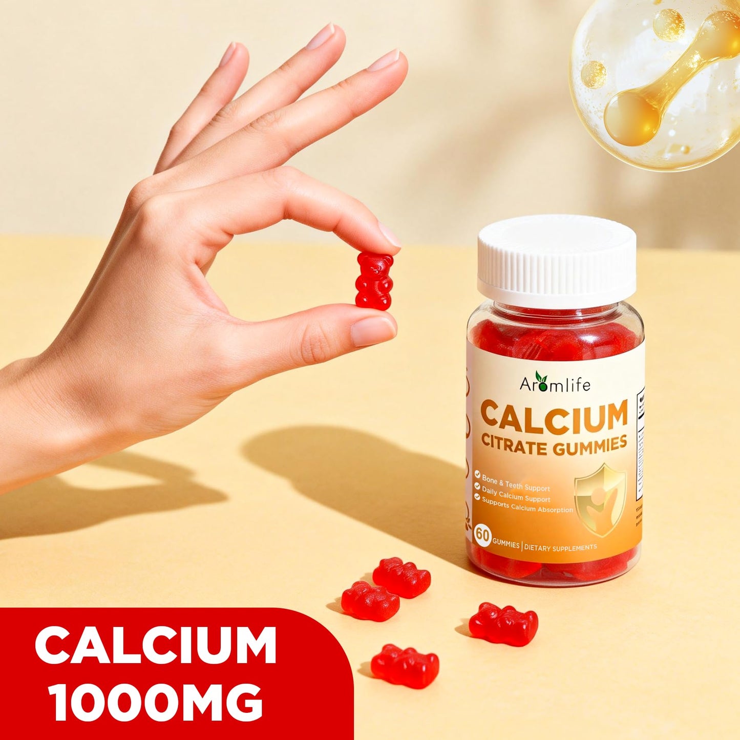 Aromlife Calcium Citrate Gummies 60 Count