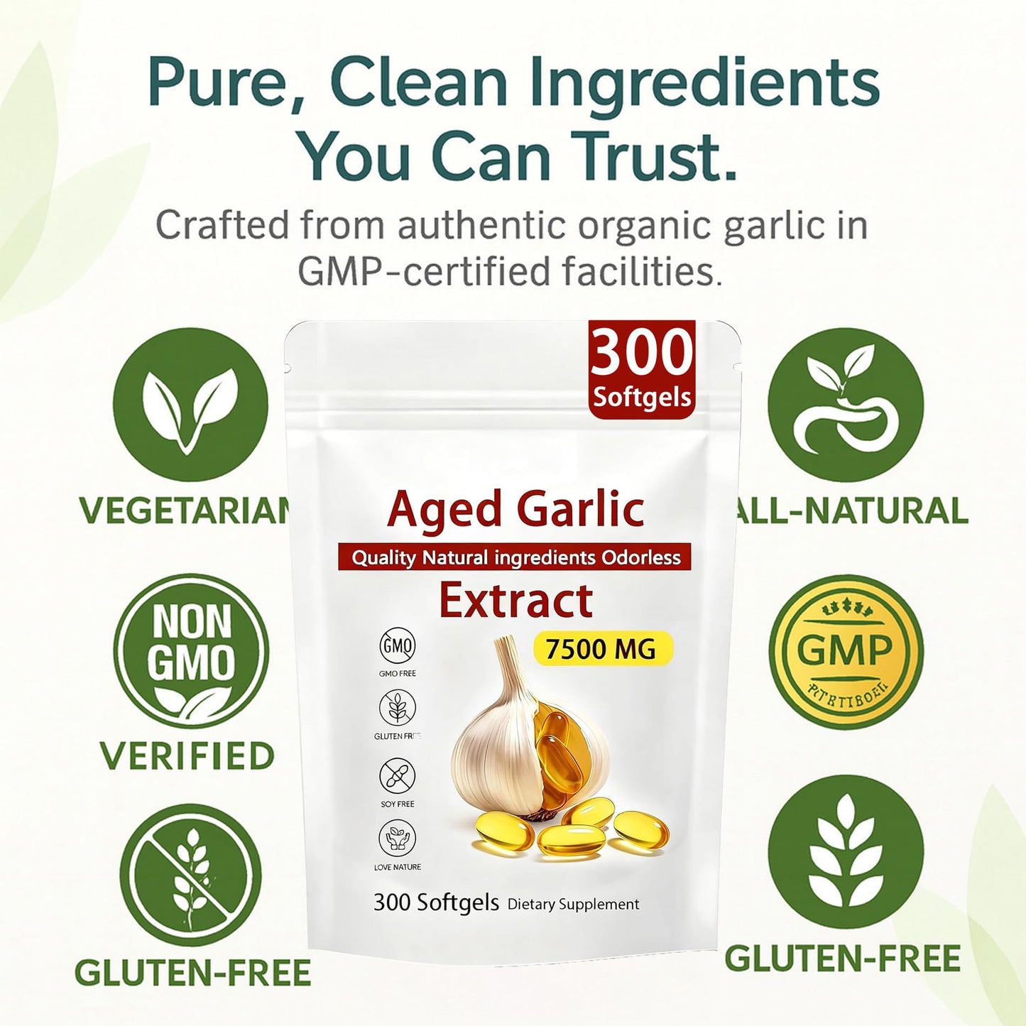 NAPEXIX Aged Garlic Extract Softgels 300