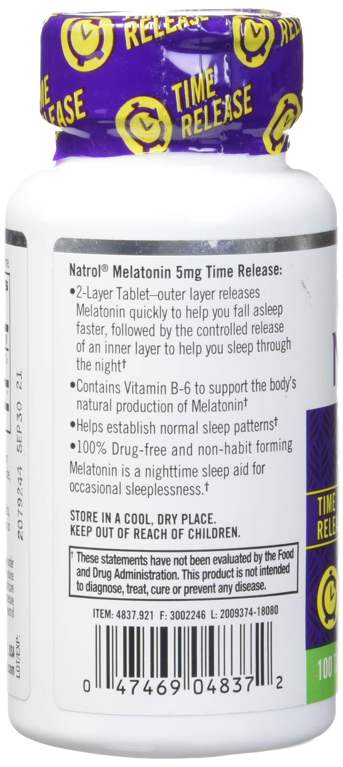 Natrol Melatonin Time Release Tablets 90