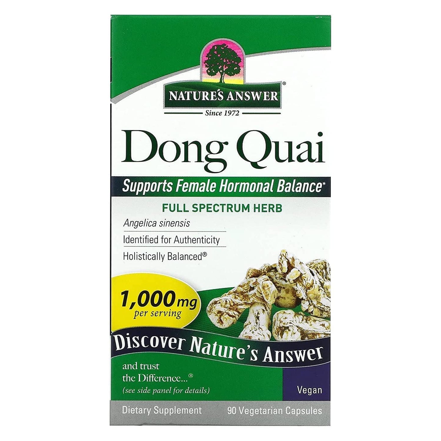 Nature's Answer Dong Quai Root 1000mg Capsules 1 Capsule