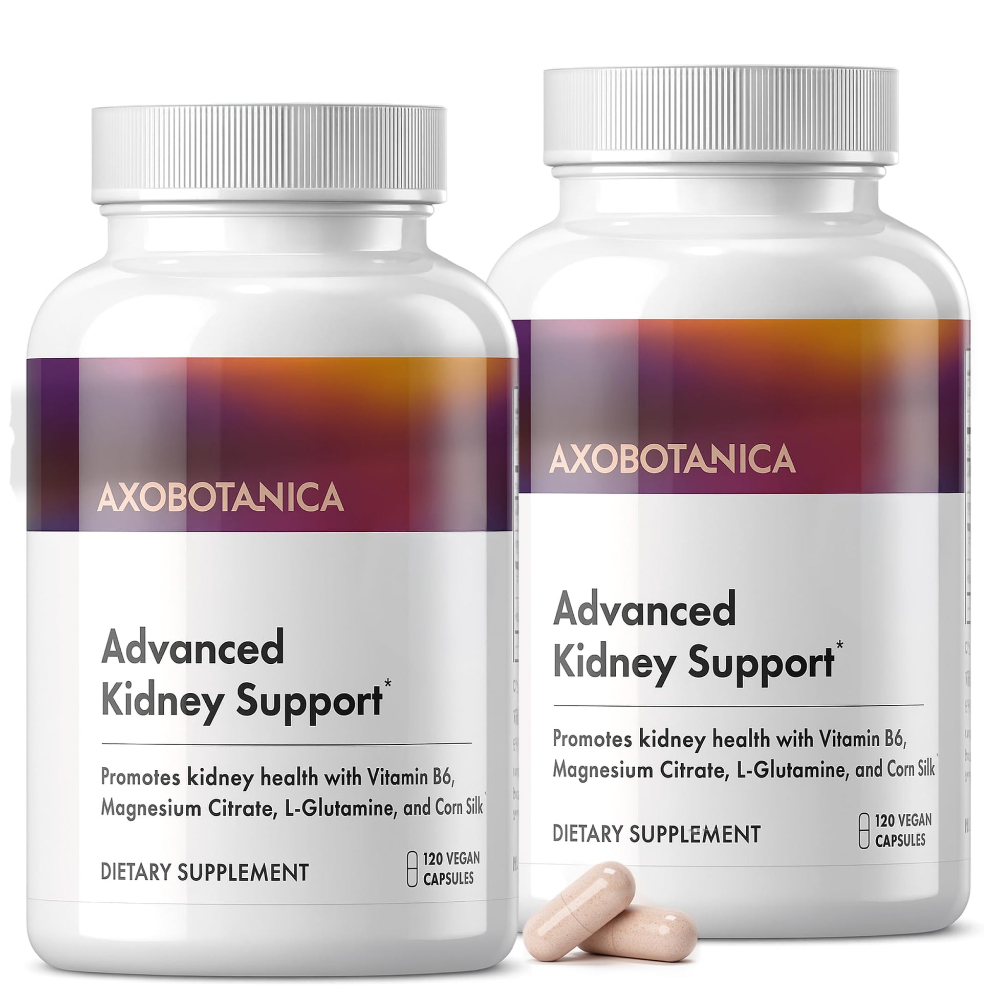 Axobotanica Kidney Cleanse Detox & Repair Formula with Vitamin B6, Magnesium & Cornsilk for Urinary Tract & Bladder Support Herbal Supplements, 240 Capsules