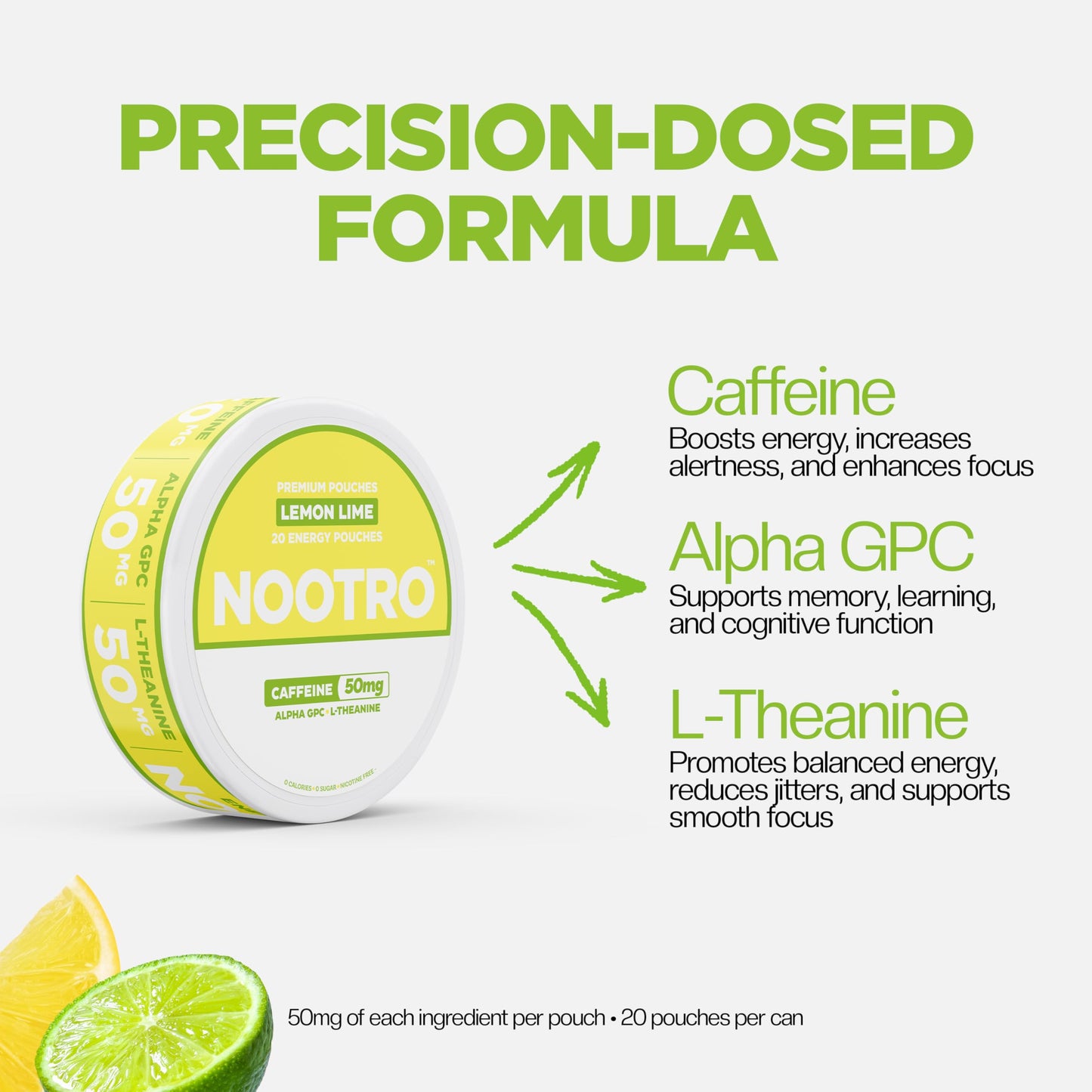 Nootro Caffeine Nootropic Caplets 6 Pack
