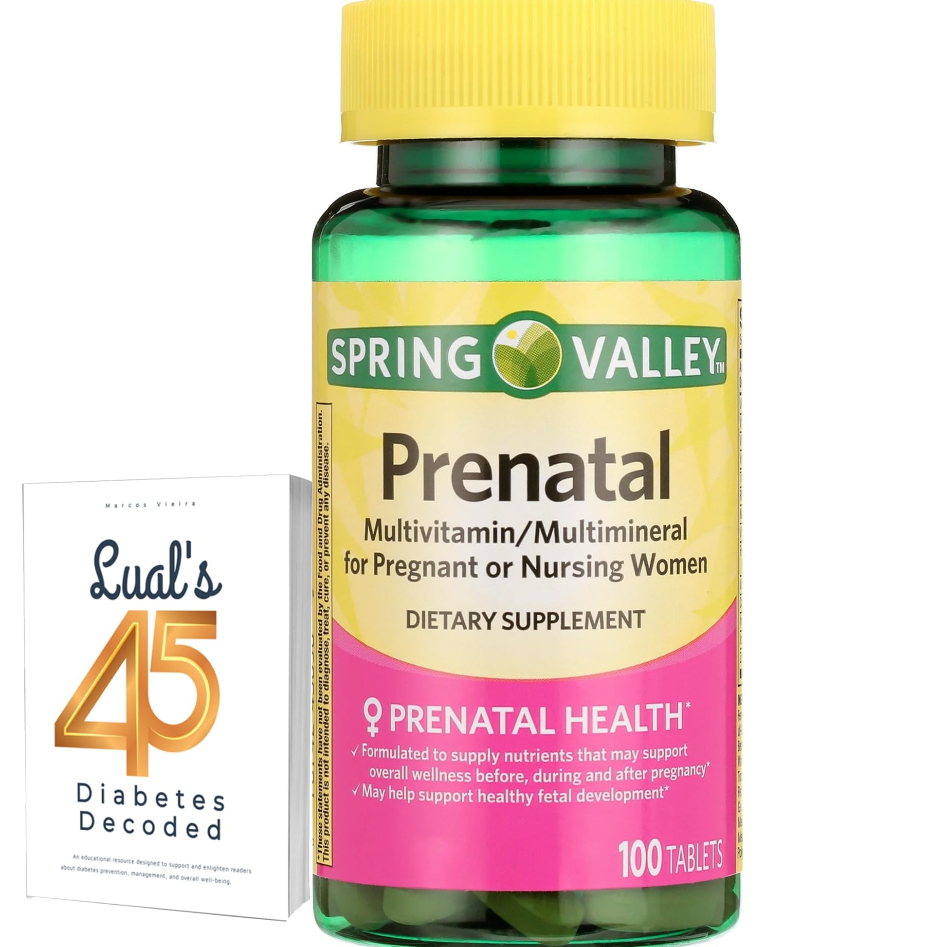LUAL Prenatal Multivitamin Tablet, 100 Tablets