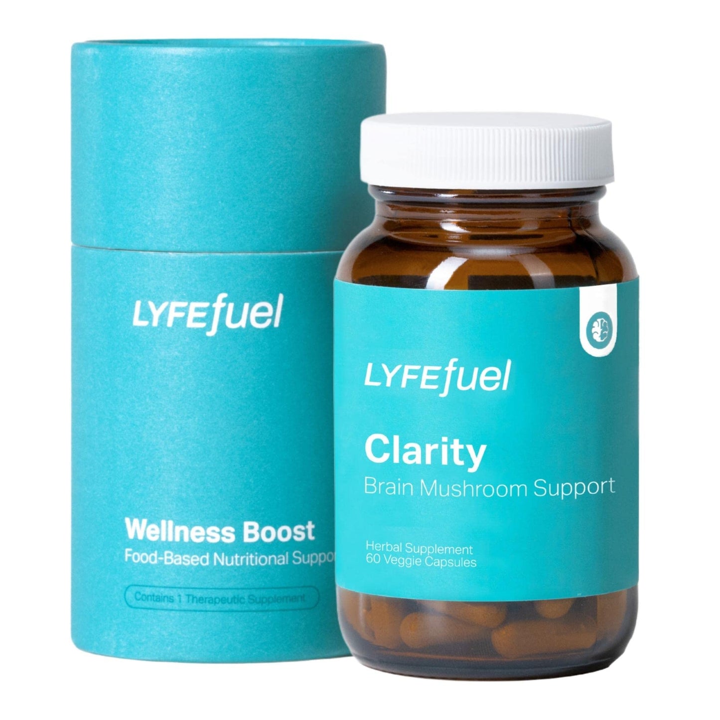 LyfeFuel Nootropic Mushroom Supplement for Clarity & Focus Capsule, 1 Count