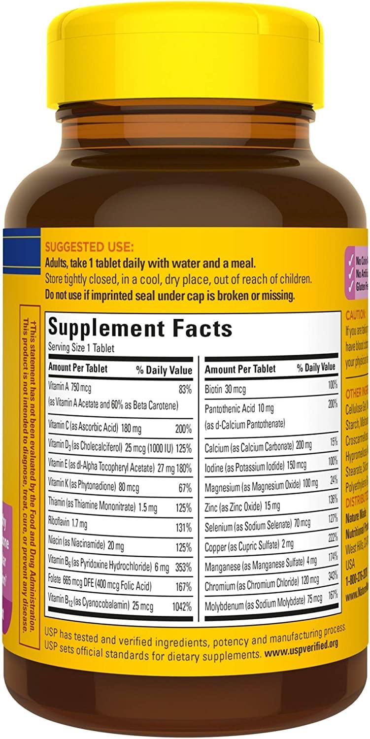 Nature Made Multi for Her 50+ Vitamin/Mineral Tablets 360 Tablets