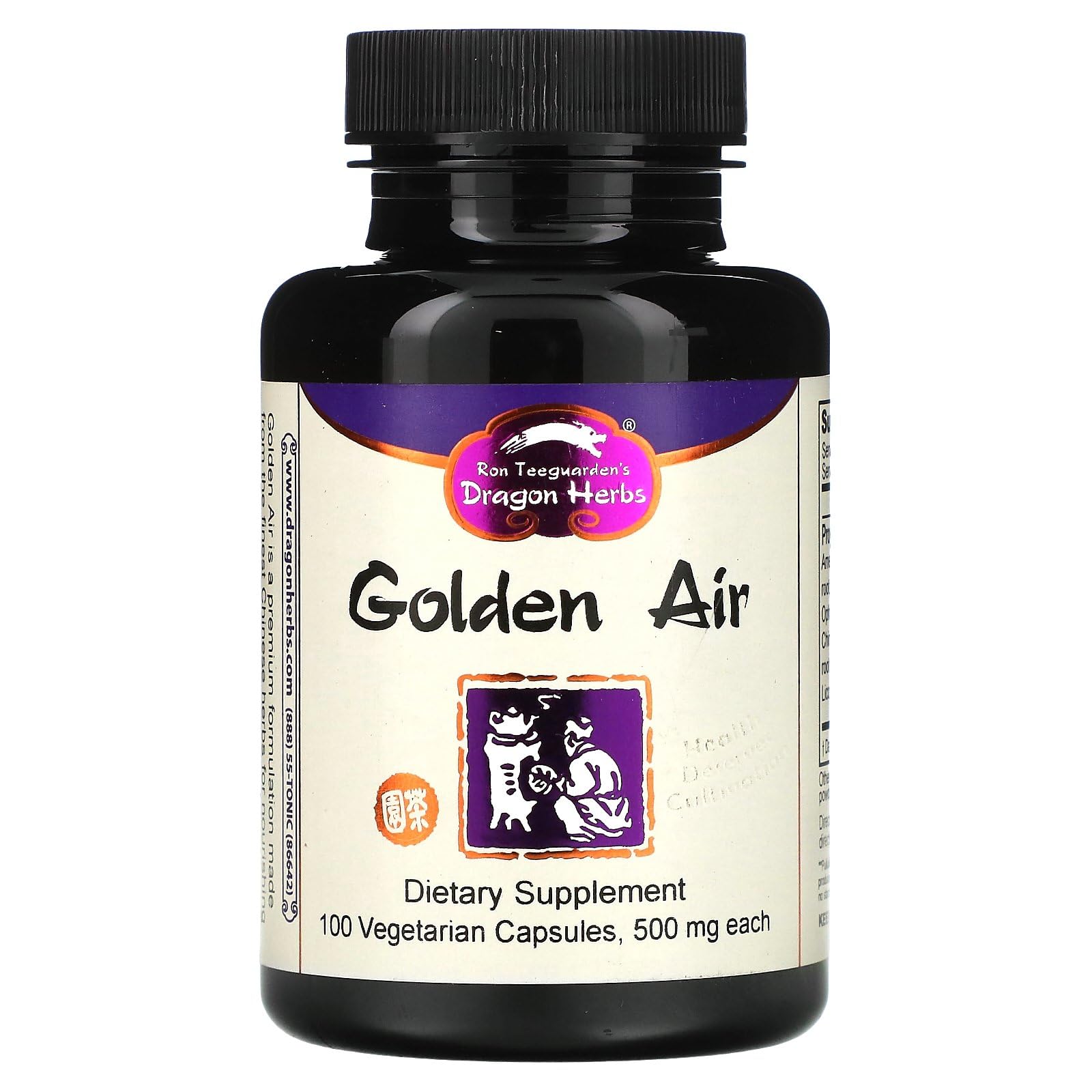 Dragon Herbs Golden Air Capsules, 100