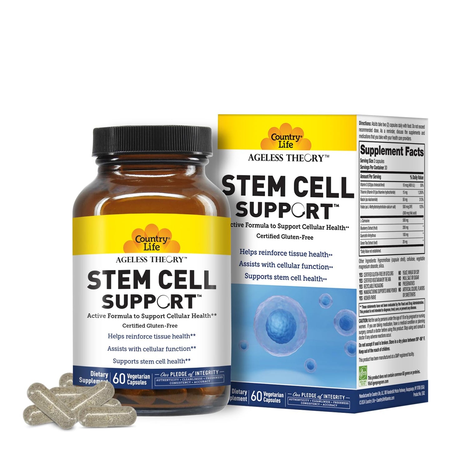 Country Life Ageless Theory Vegetarian Capsules, 60 Capsules