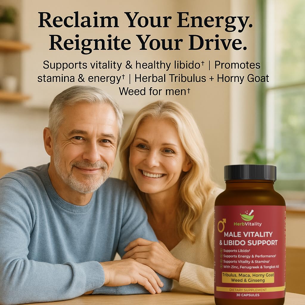 Herb Vitality Men’s Libido & Vitality Formula Capsule 30 Capsules