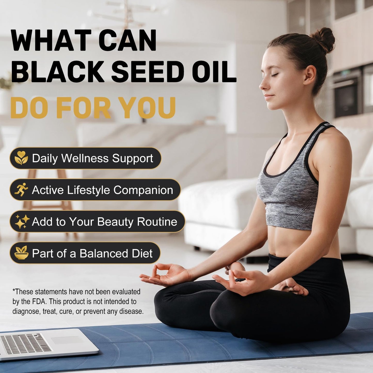 Navobary Black Seed Oil 500mg 5% Thymoquinone Softgels 300 Count