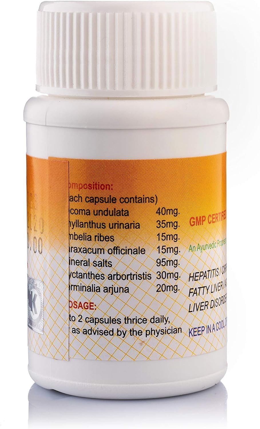 KAMALAHAR Liver Support Capsules 1200 Capsules (Pack of 12)