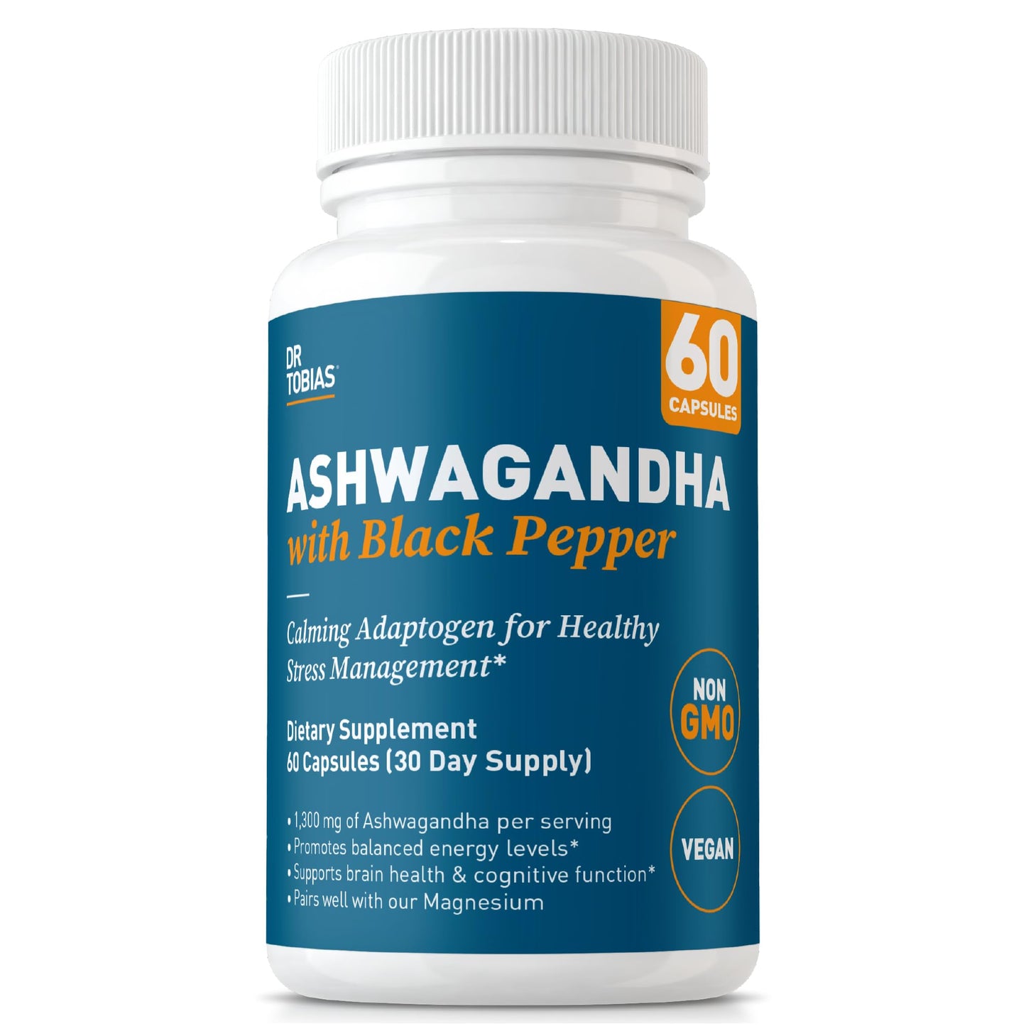 Dr. Tobias Ashwagandha Capsules, 60 Count