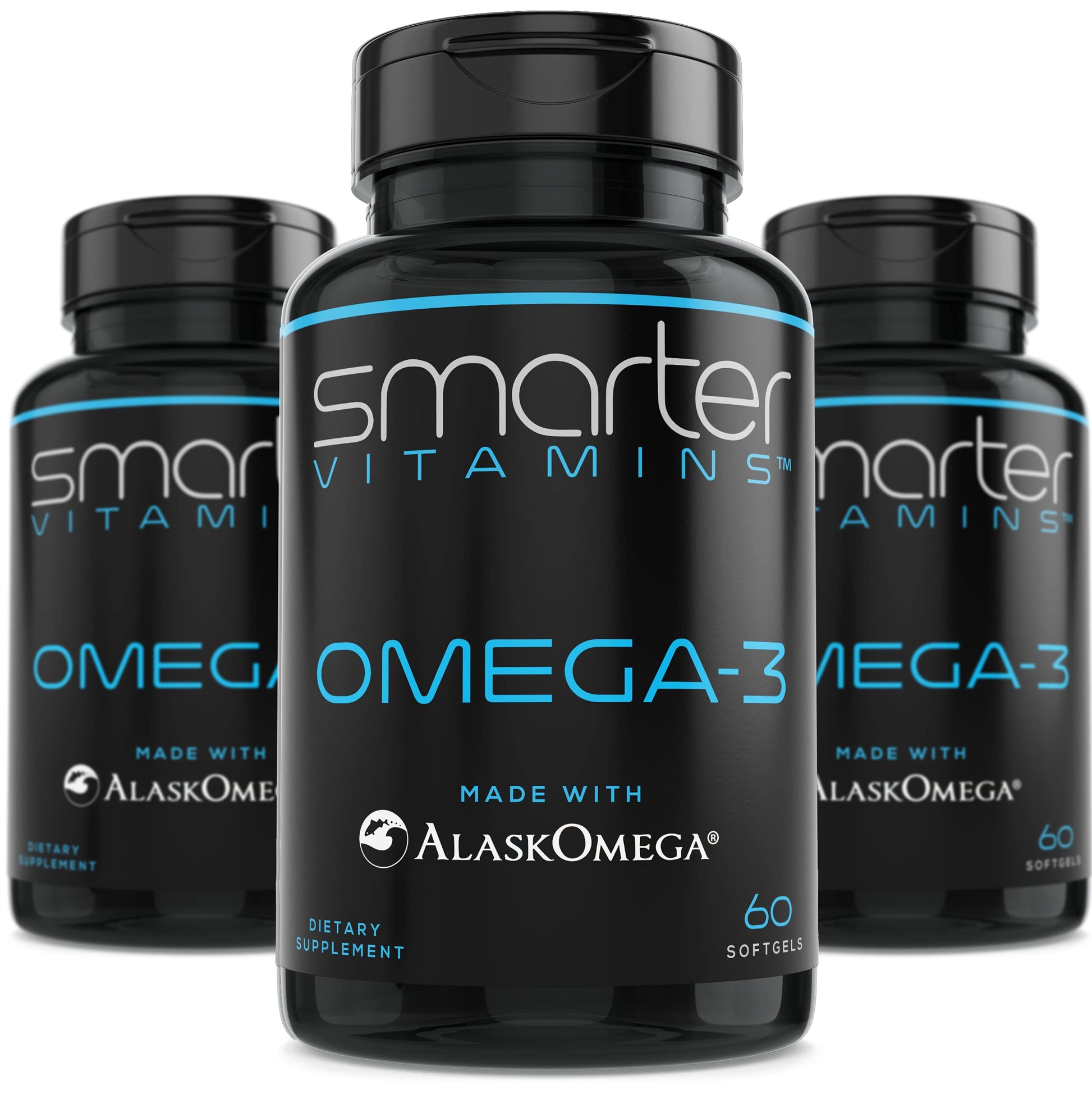SmarterVitamins Omega-3 Fish Oil Softgels 180 Count