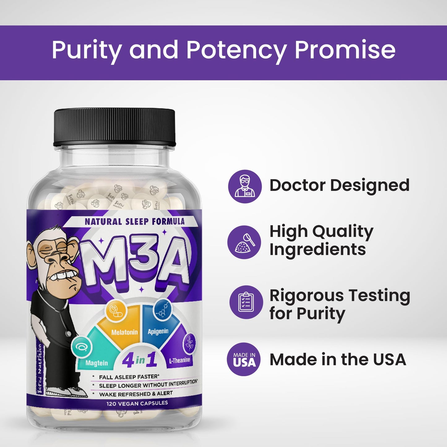 GINSPIRE NUTRITION M3A Sleep Support Capsule, 1 Capsule