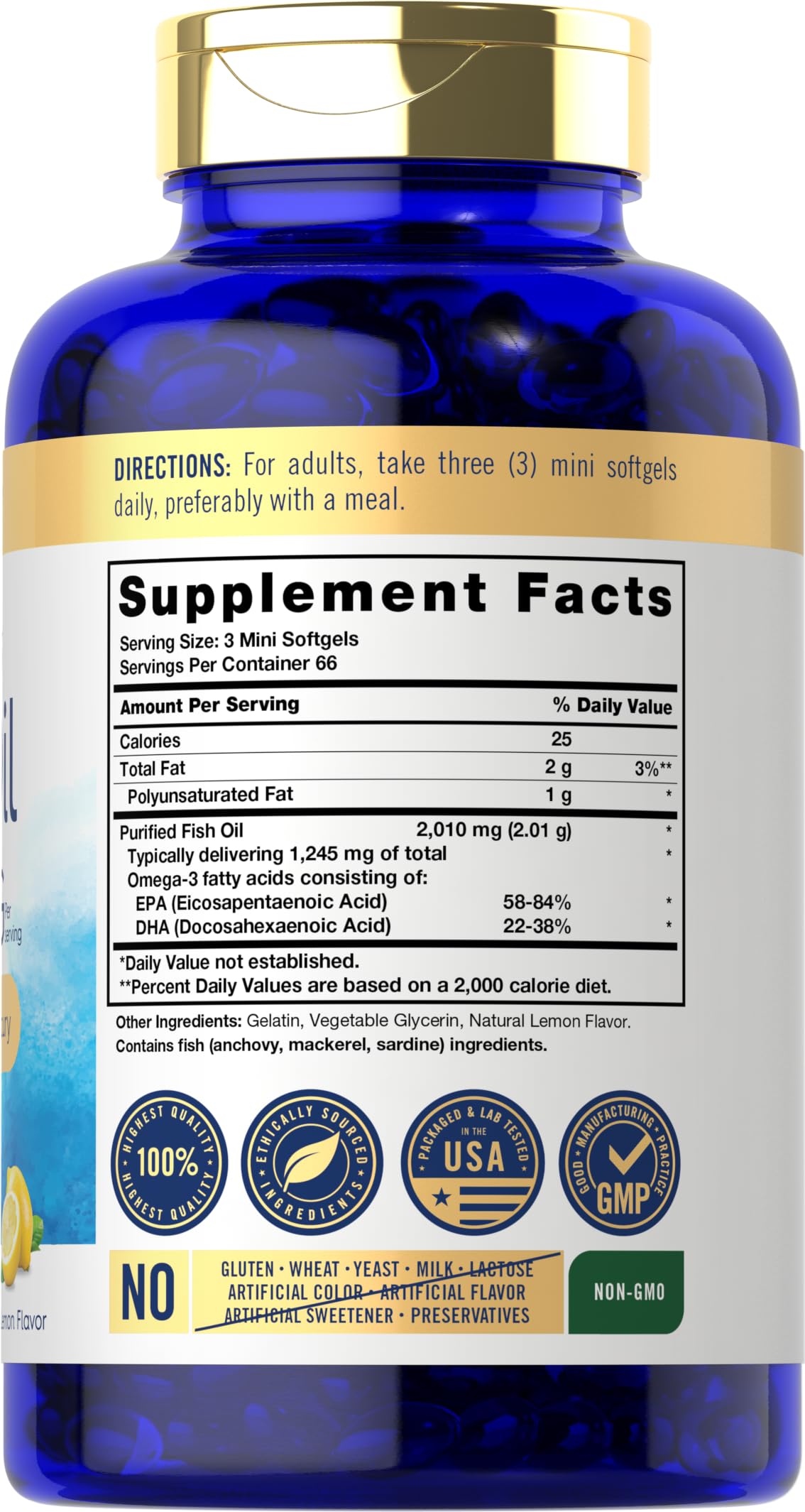Carlyle Mini Fish Oil 200 Softgels