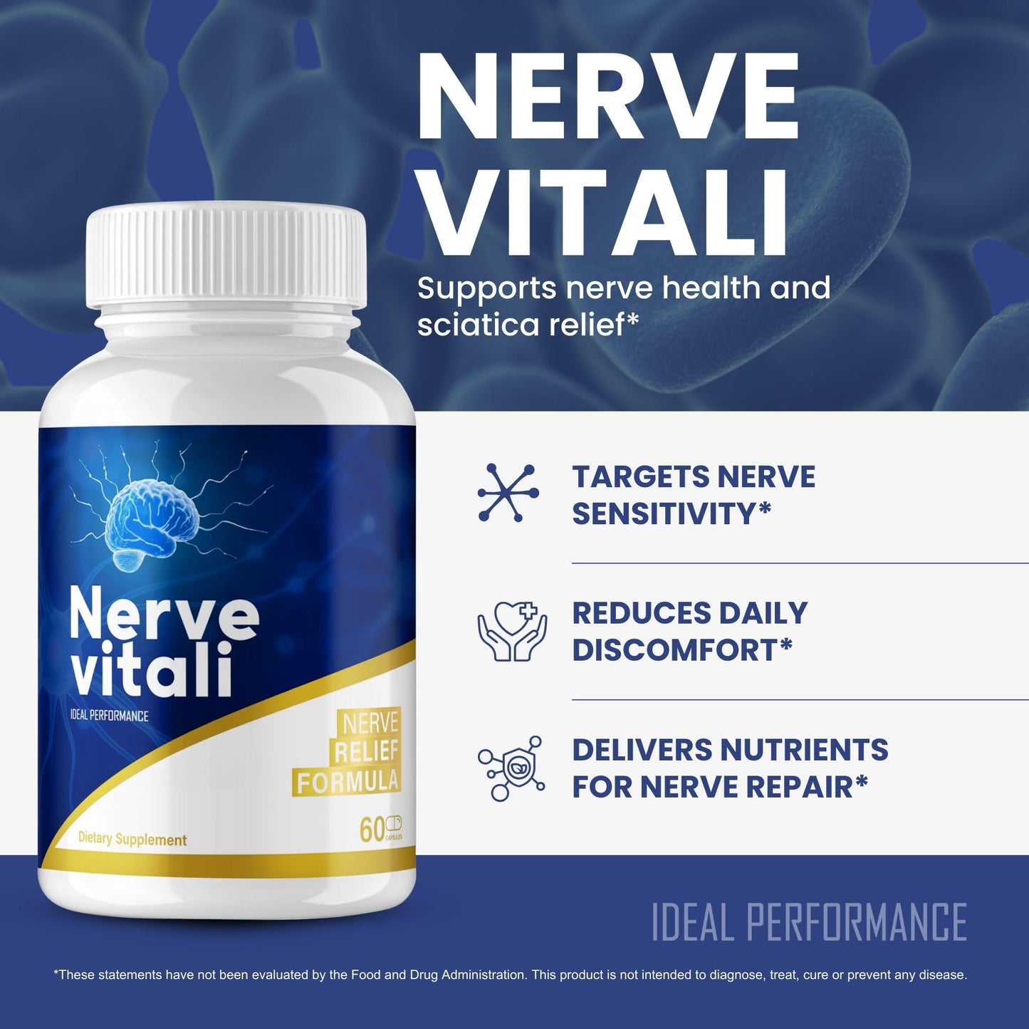 IDEAL PERFORMANCE NerveVitali, 300 Capsules