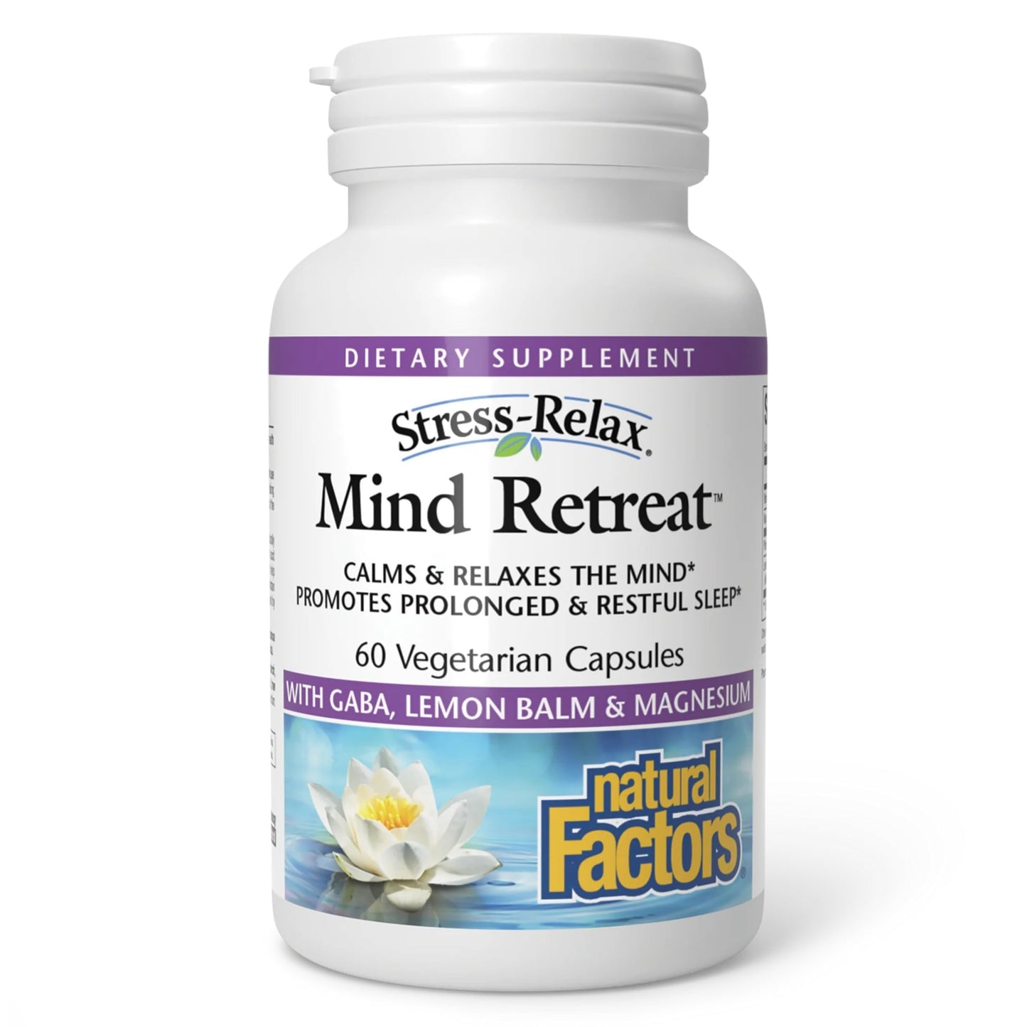 Natural Factors Stress-Relax, Mind Retreat Capsules 60 Count