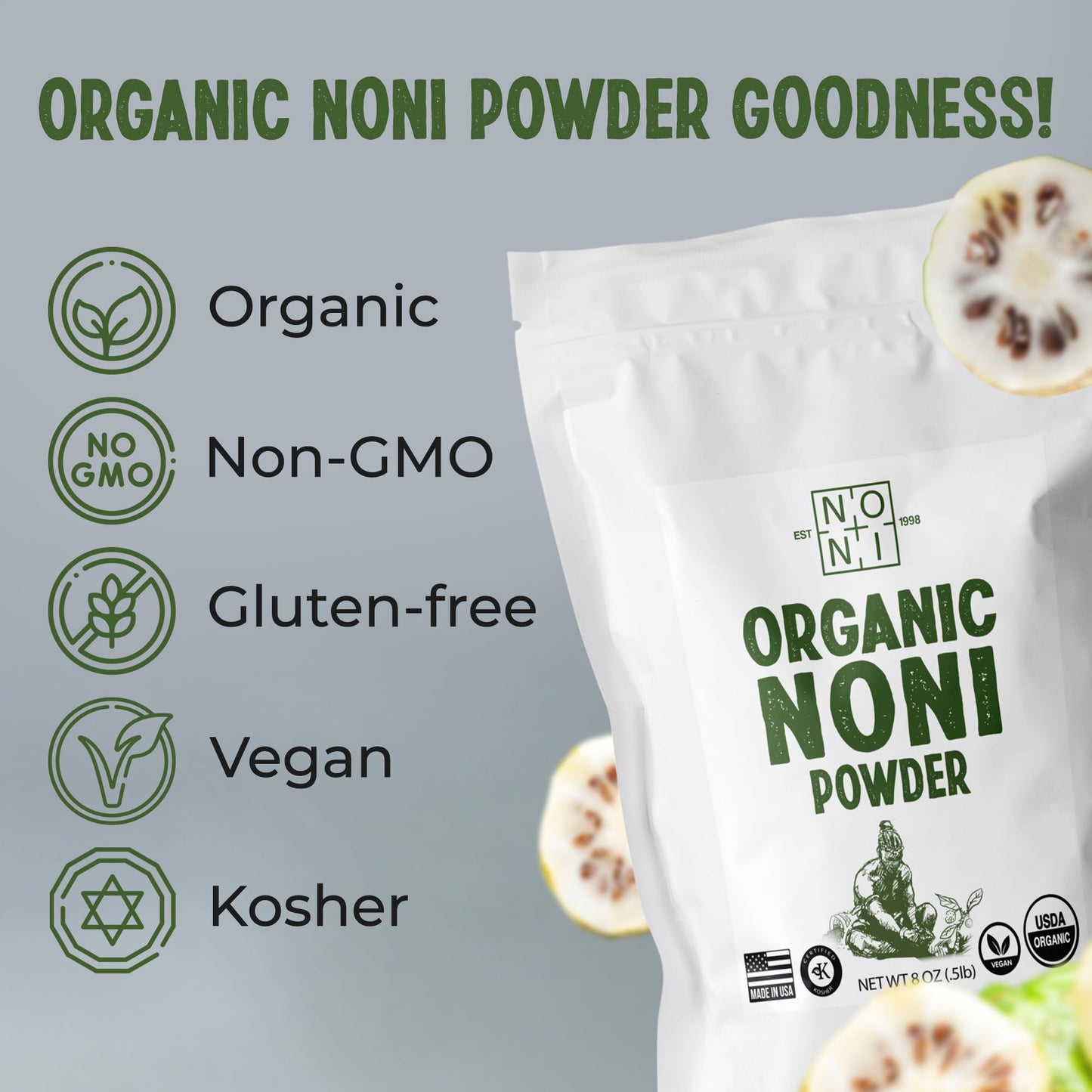 Healing Noni Fruit Powder 32 oz