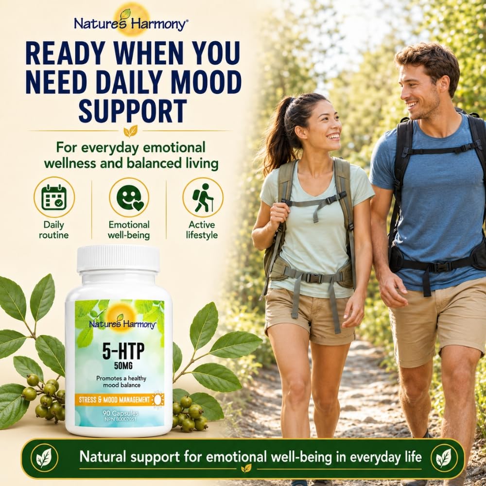 Nature's Harmony 5-HTP 50mg Capsule, 90 Count
