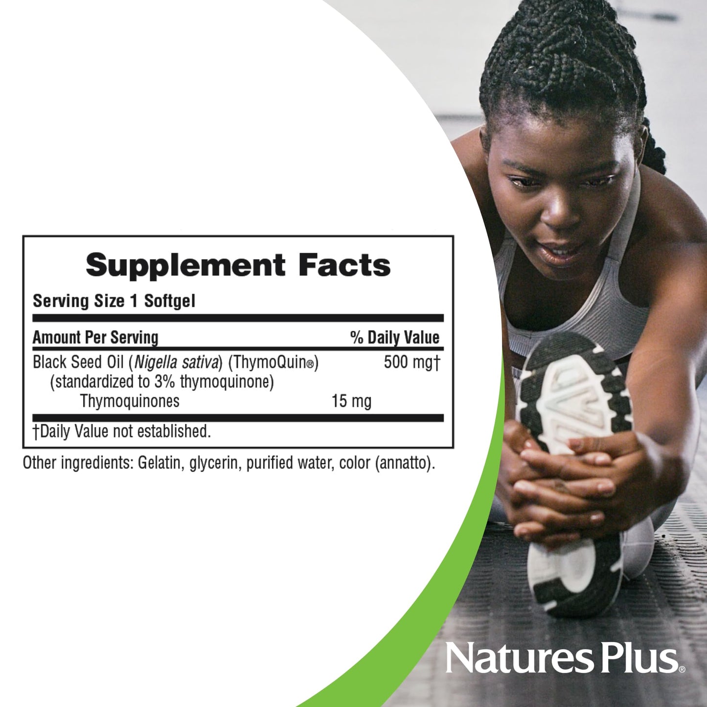 NaturesPlus PRO ThymoQuin Black Seed Oil 500 mg Softgel 1 Count