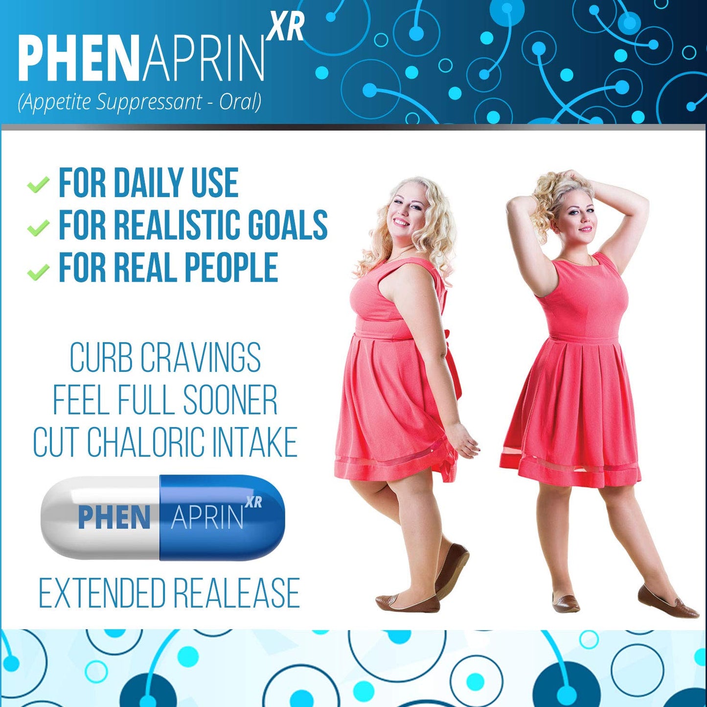 SutraHealth PhenAprin XR GLP-1 Friendly Caffeine-Free Appetite Suppressant Capsule, 60 Count