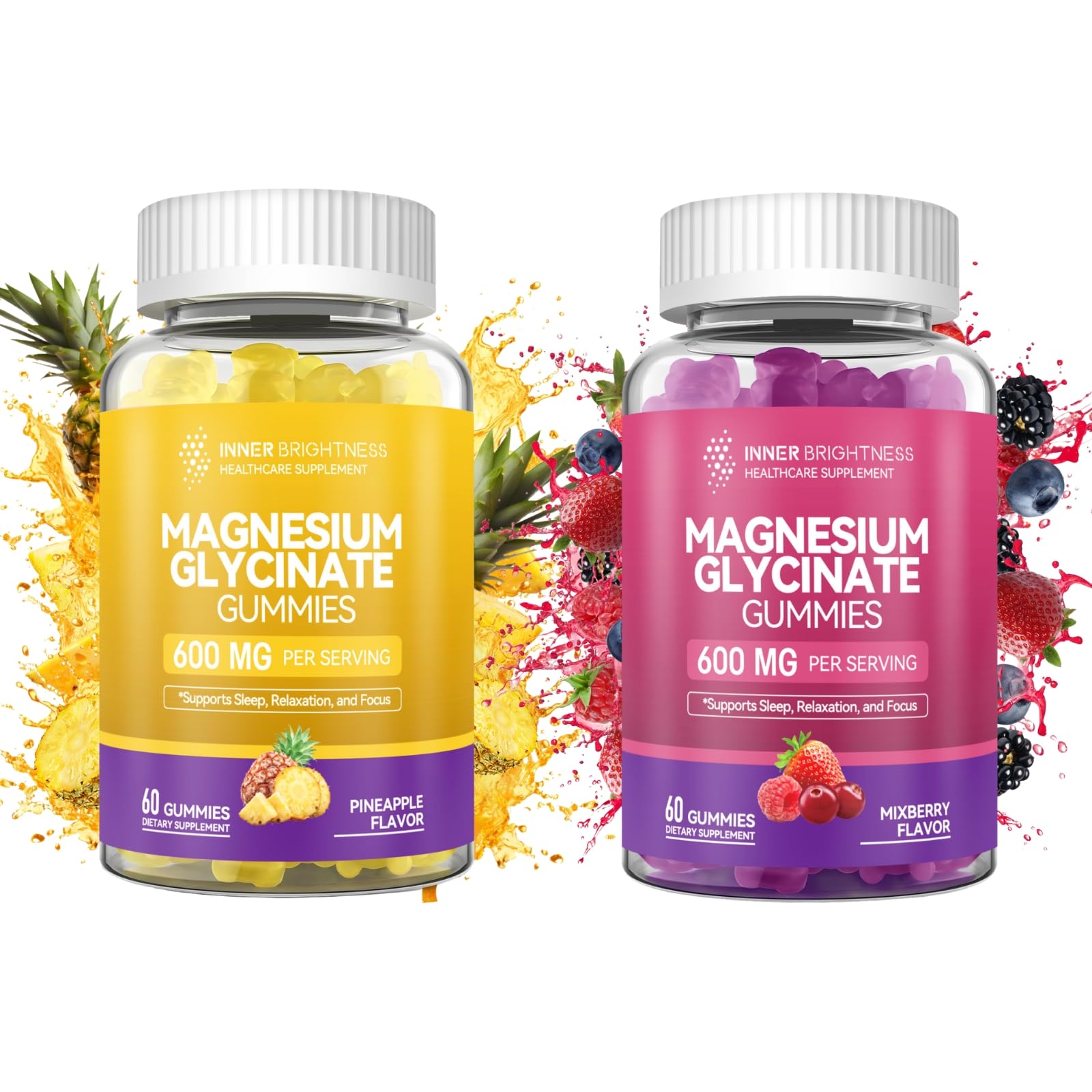 Inner Brightness Magnesium Glycinate Gummies 120 Gummies