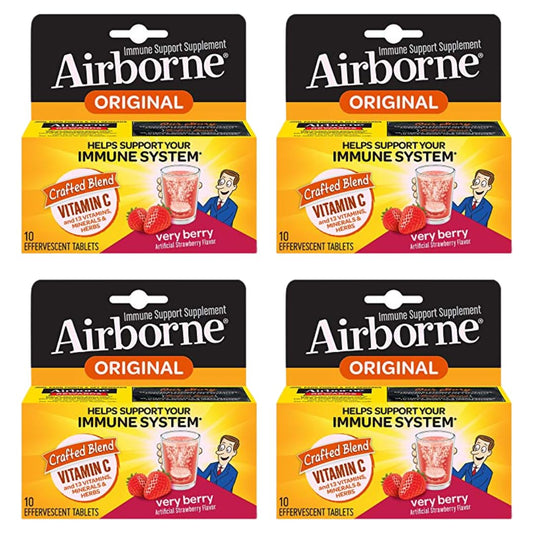 Airborne Very Berry Effervescent Tablets, 40 Tablets