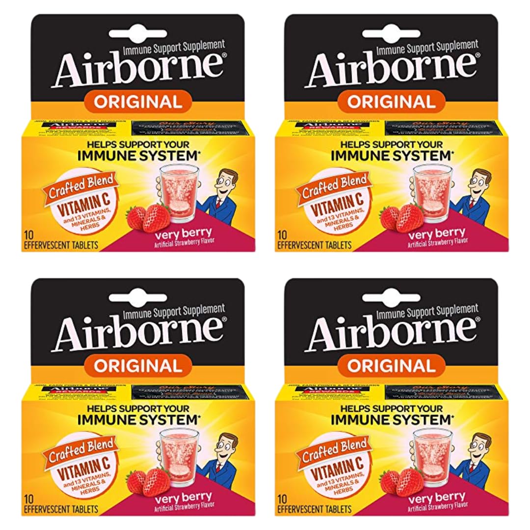 Airborne Very Berry Effervescent Tablets 40 Tablets