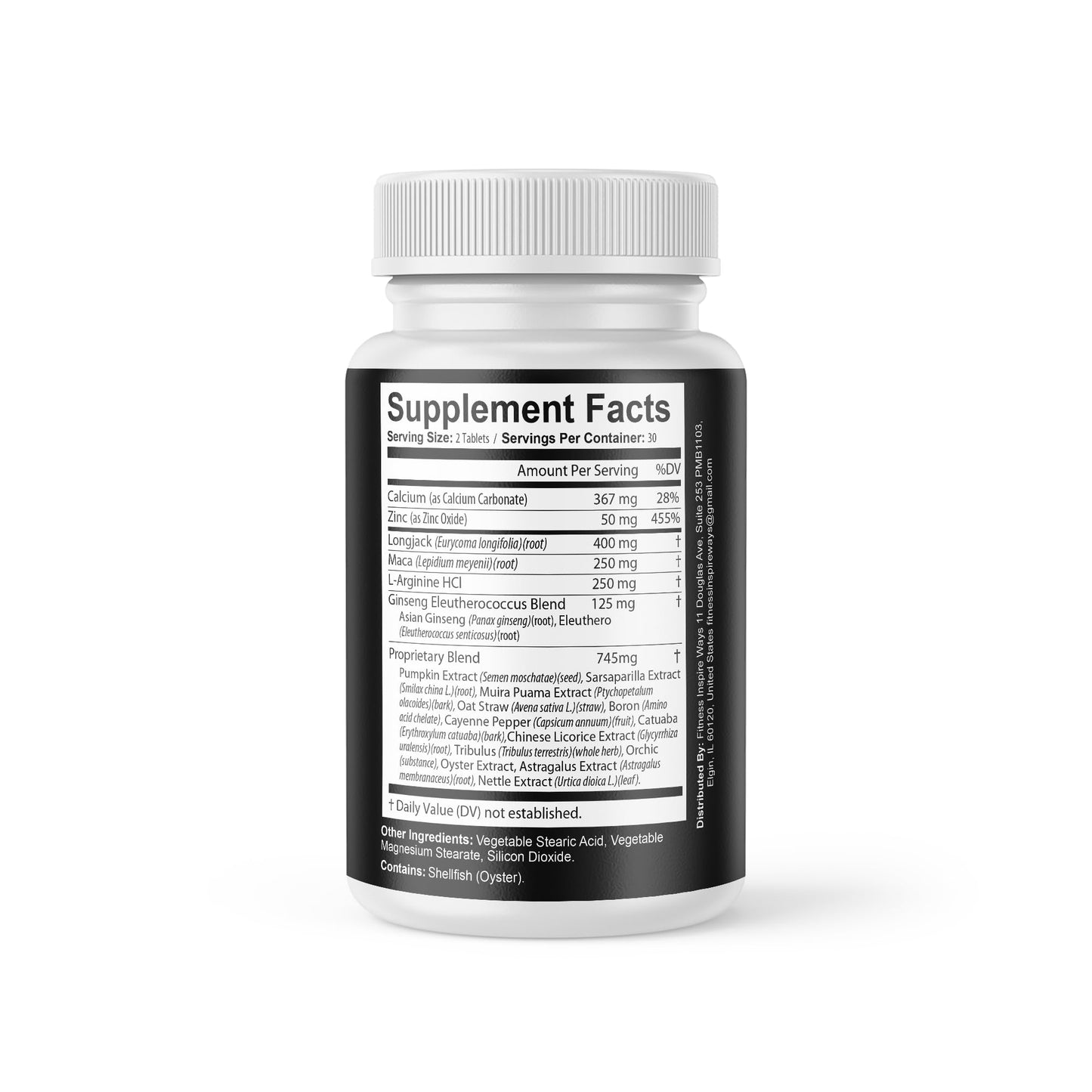 Fitness InspireWays FIWUS Increase Load Size & Intensity – Mega Load Volume Booster for Men 60 Capsules