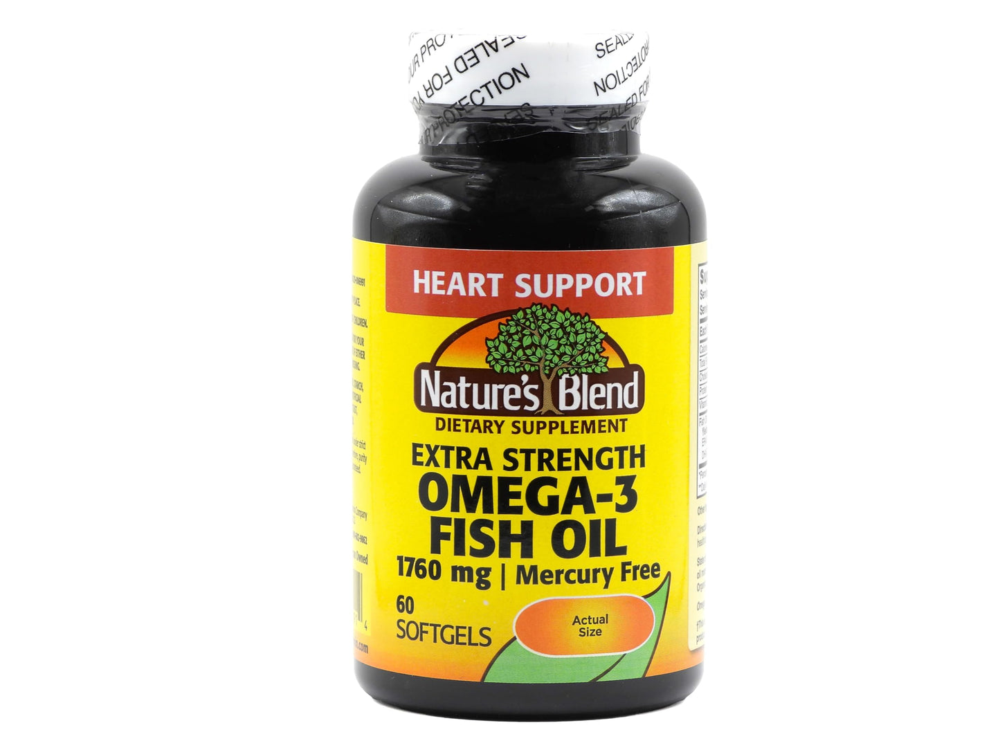 Nature's Blend Fish Oil 1760 mg Omega-3 Extra Strength Softgels 60