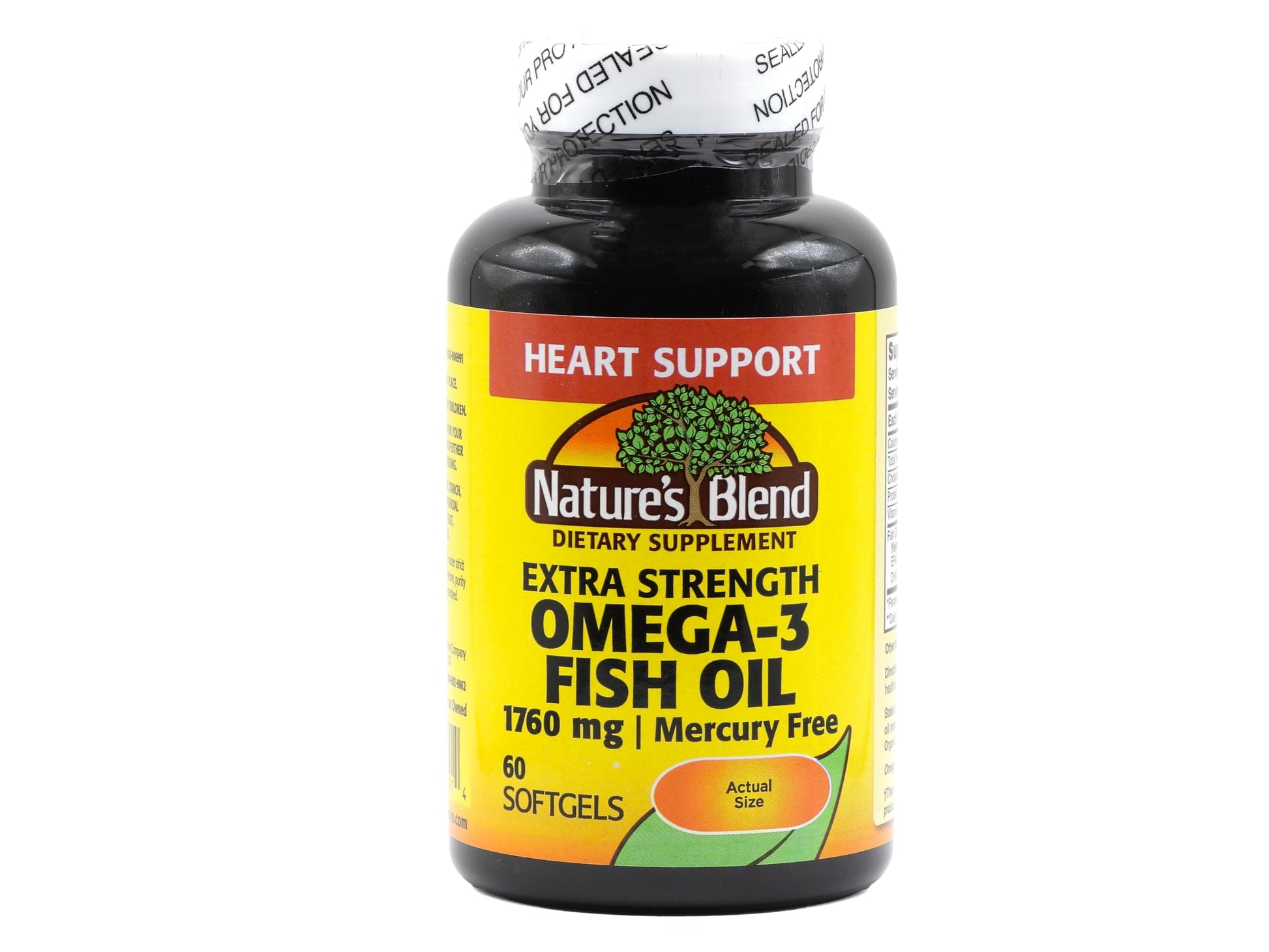 Nature's Blend Fish Oil 1760 mg Omega-3 Extra Strength Softgels 60