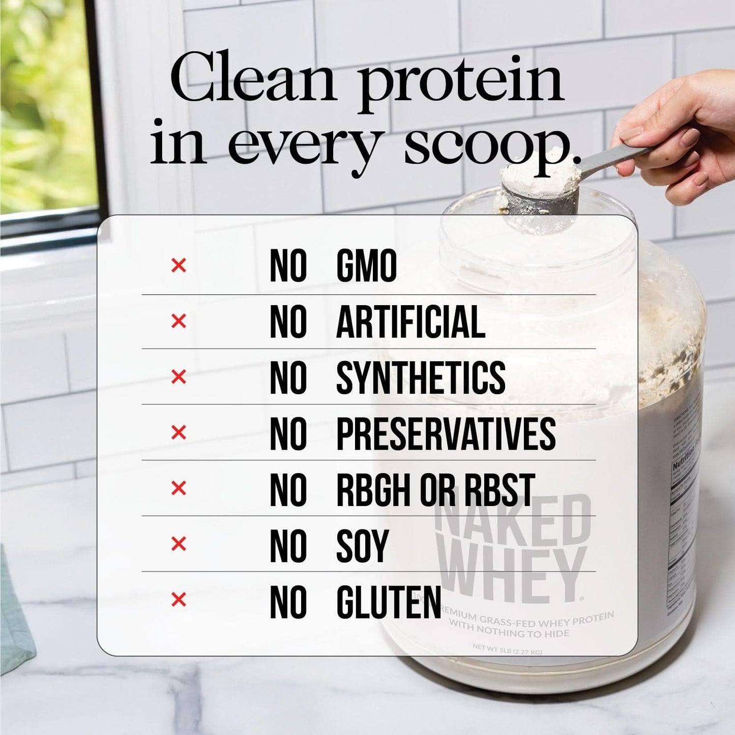 NAKED Vanilla Whey Isolate Protein Powder, 32 oz