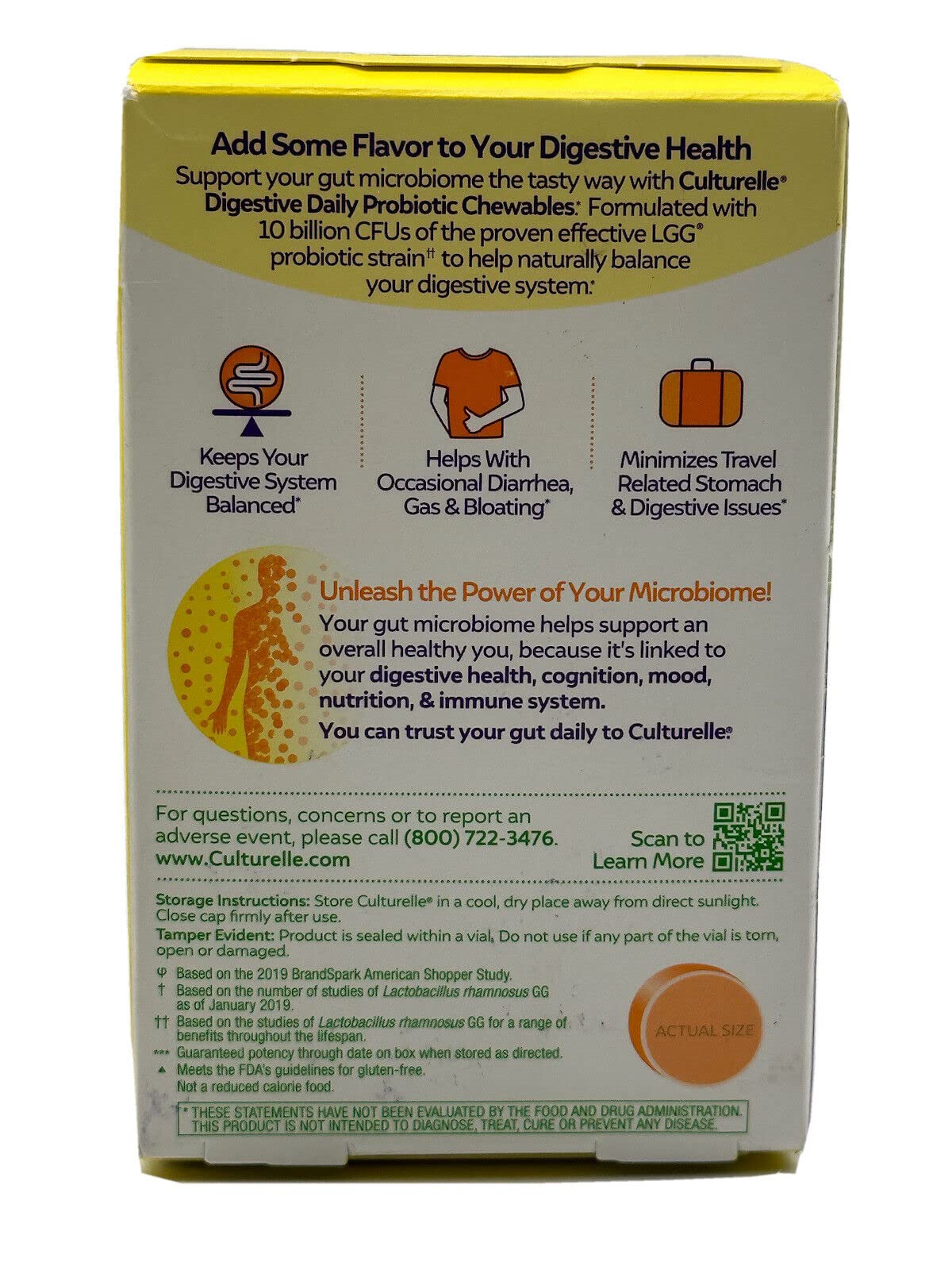 Culturelle Digestive Health Probiotic Tablets 48