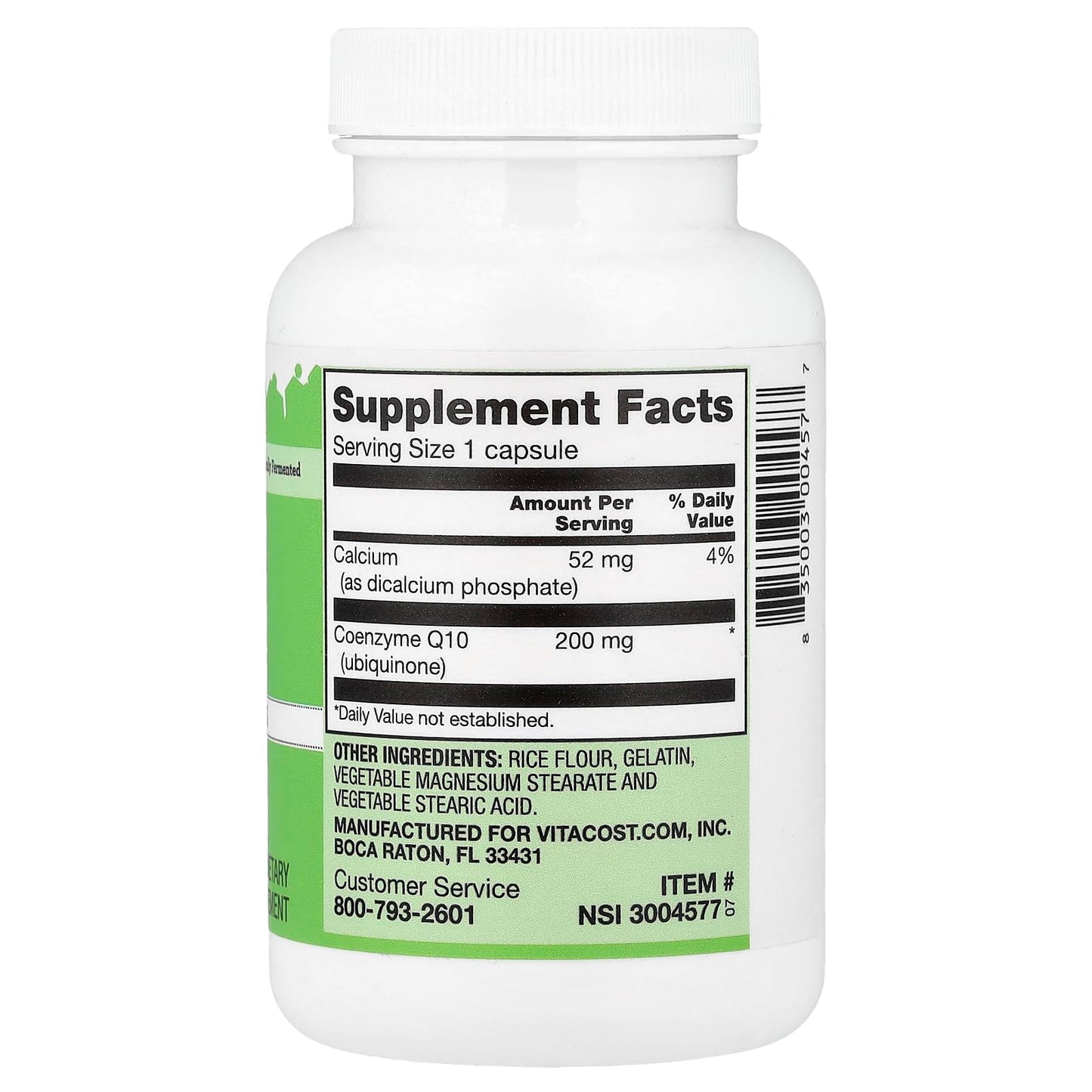 Vitacost CoQ10 200 mg, 120 Capsules