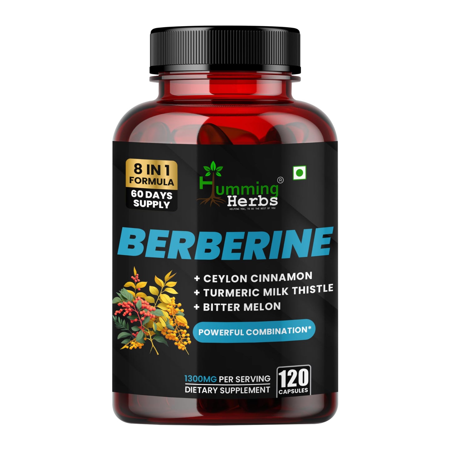 Humming Herbs Berberine Complex Capsule 120 Capsules