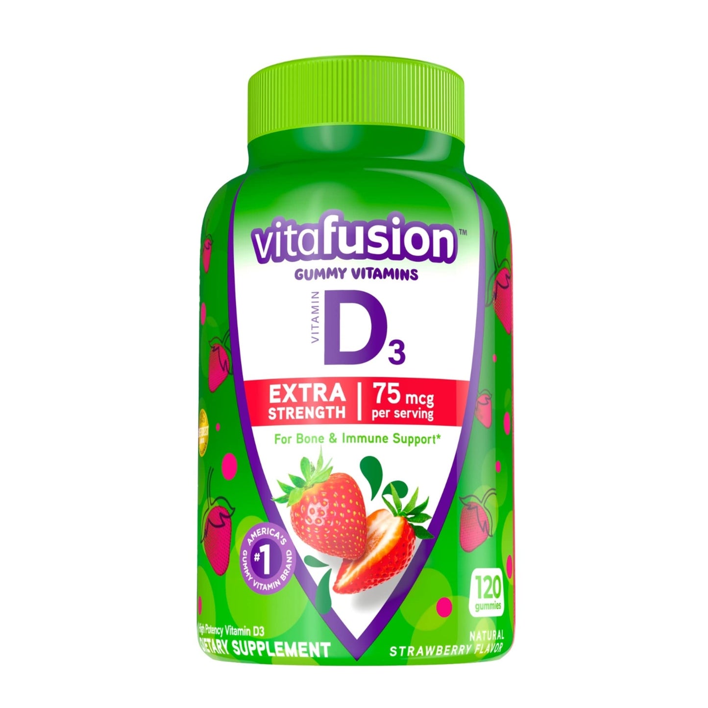 Vitafusion Extra Strength Melatonin 5mg Gummies and Vitamin D3 3000IU Gummies, 240 Gummies