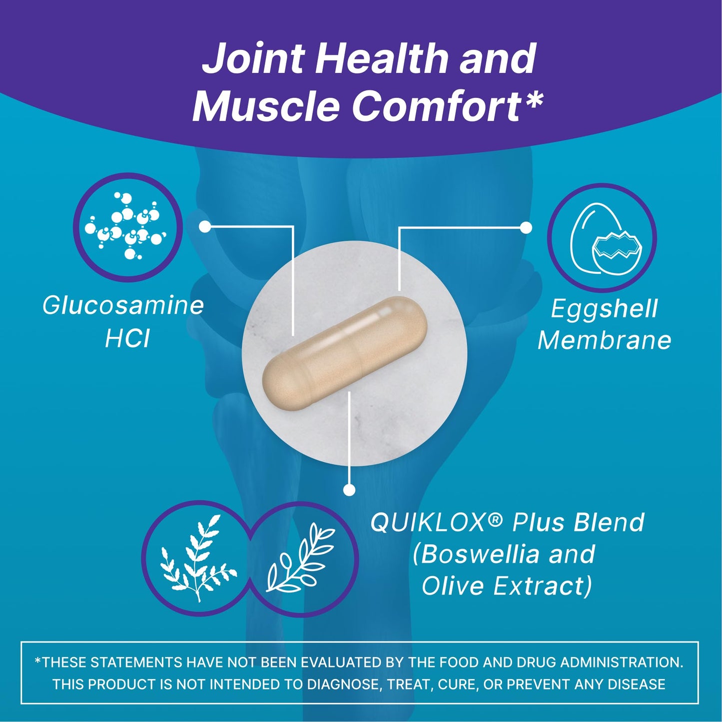 Cosamin Muscle & Joint Health Supplement, 74 Capsules