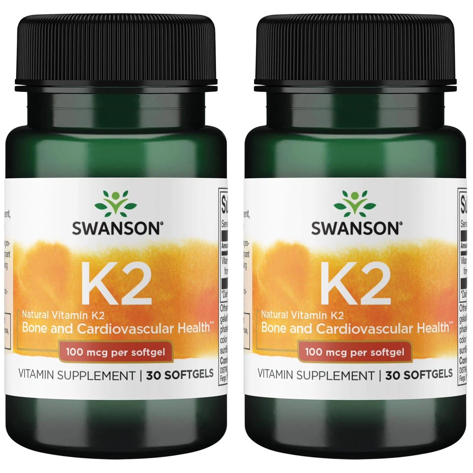 Swanson Vitamin K2 (Menaquinone-7) Softgels 60 Count