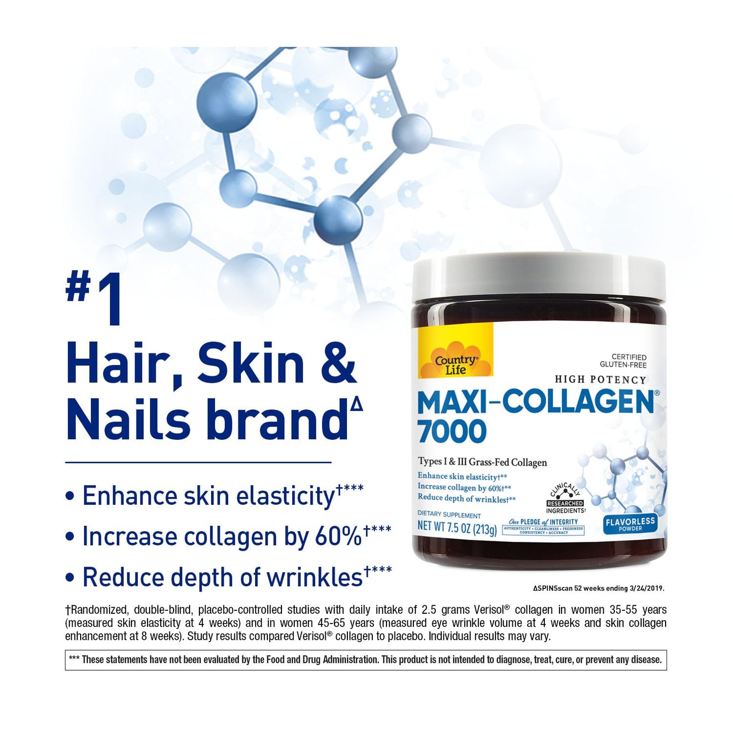 Country Life Maxi-Collagen 7000 Powder 7.5 oz