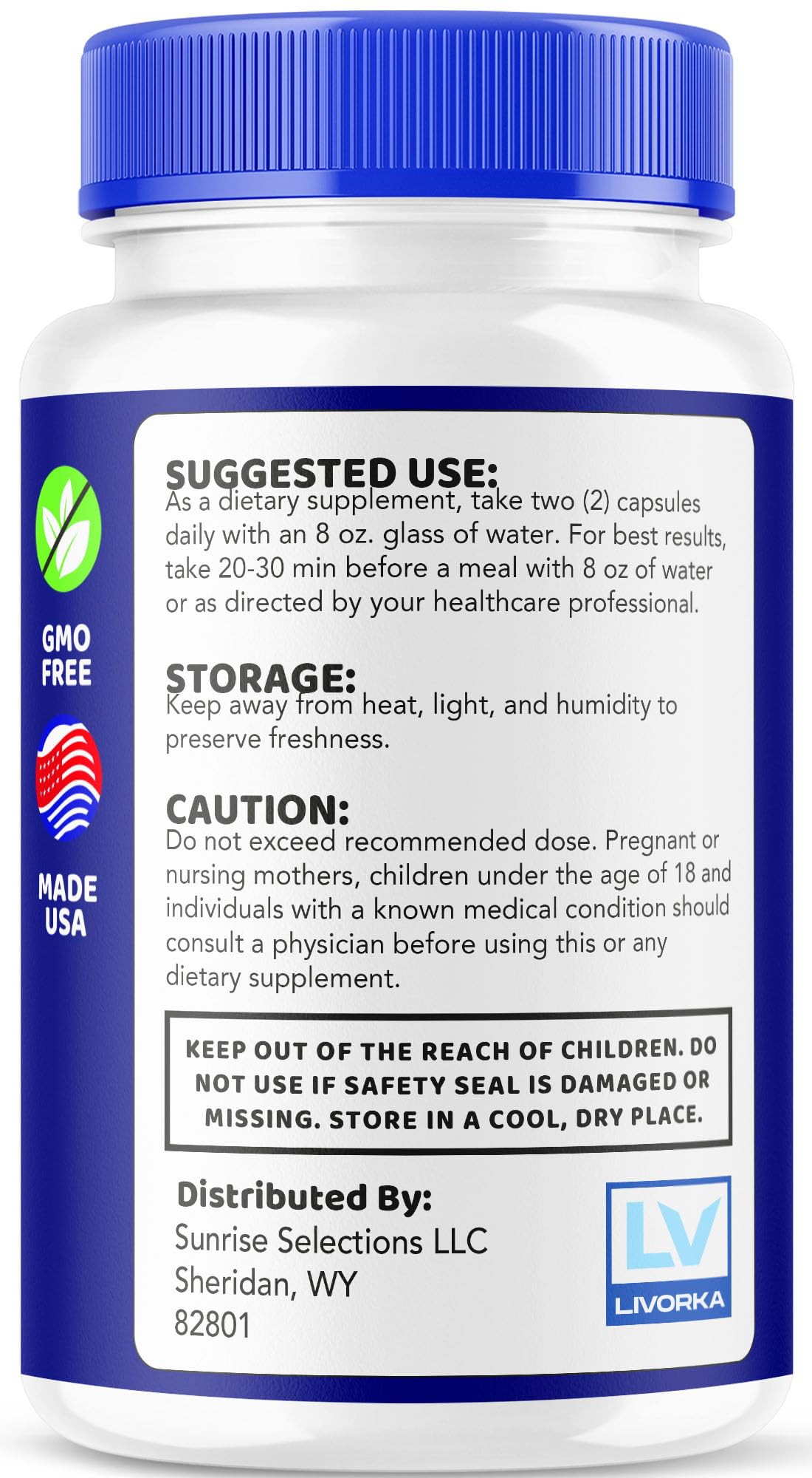 LIVORKA Sight Clear Eye Supplement 60 Capsules