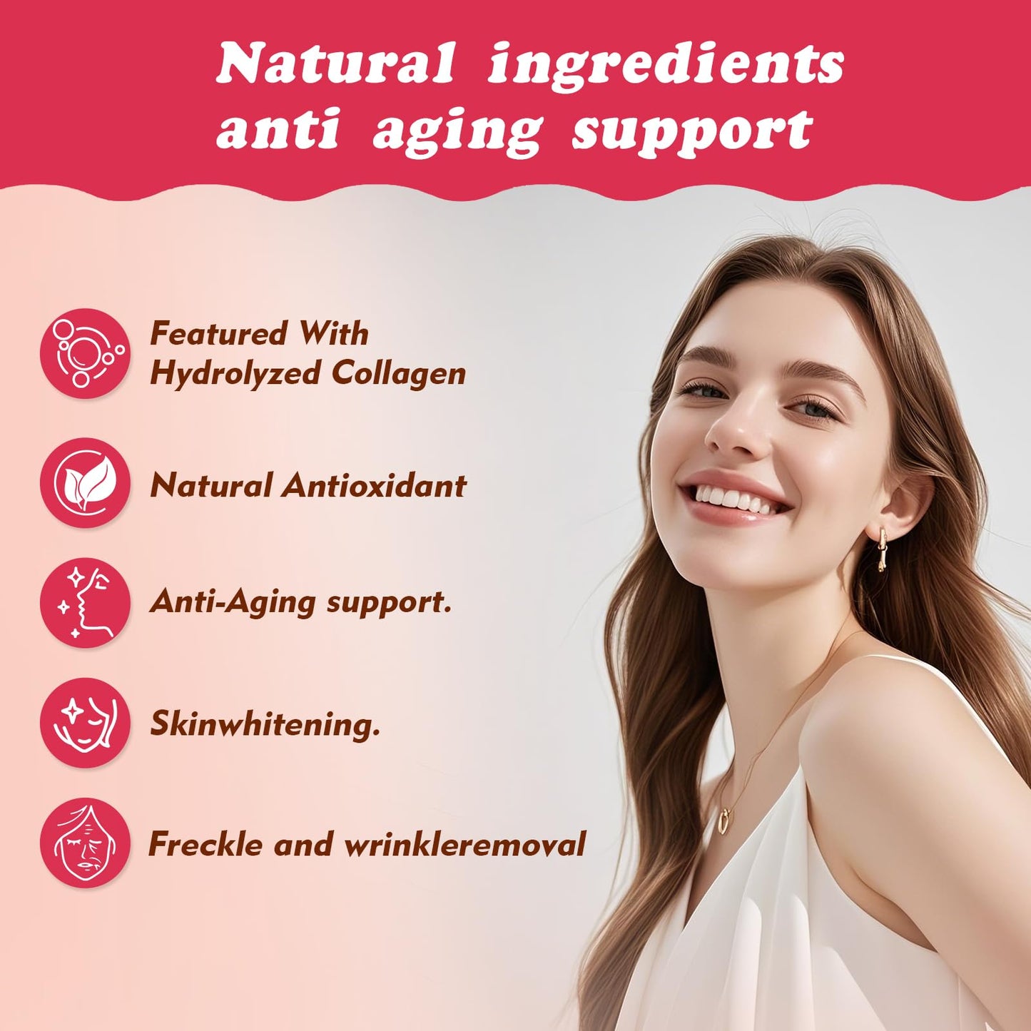 OJOIJIO Glutathione 5000mg Gummies with Marine Collagen - Skin Brightening & Anti-Aging Supplement, Supports Wrinkle & Dark Spot Reduction - Halal, GMP Certified 60 Chewables