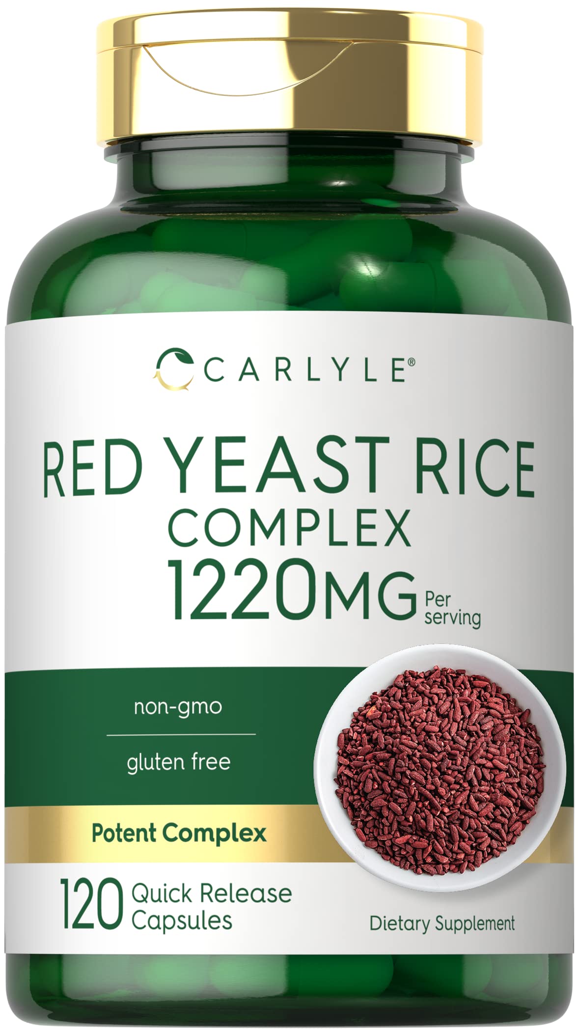 Carlyle Red Yeast Rice Complex with Policosanol, 120 Capsules