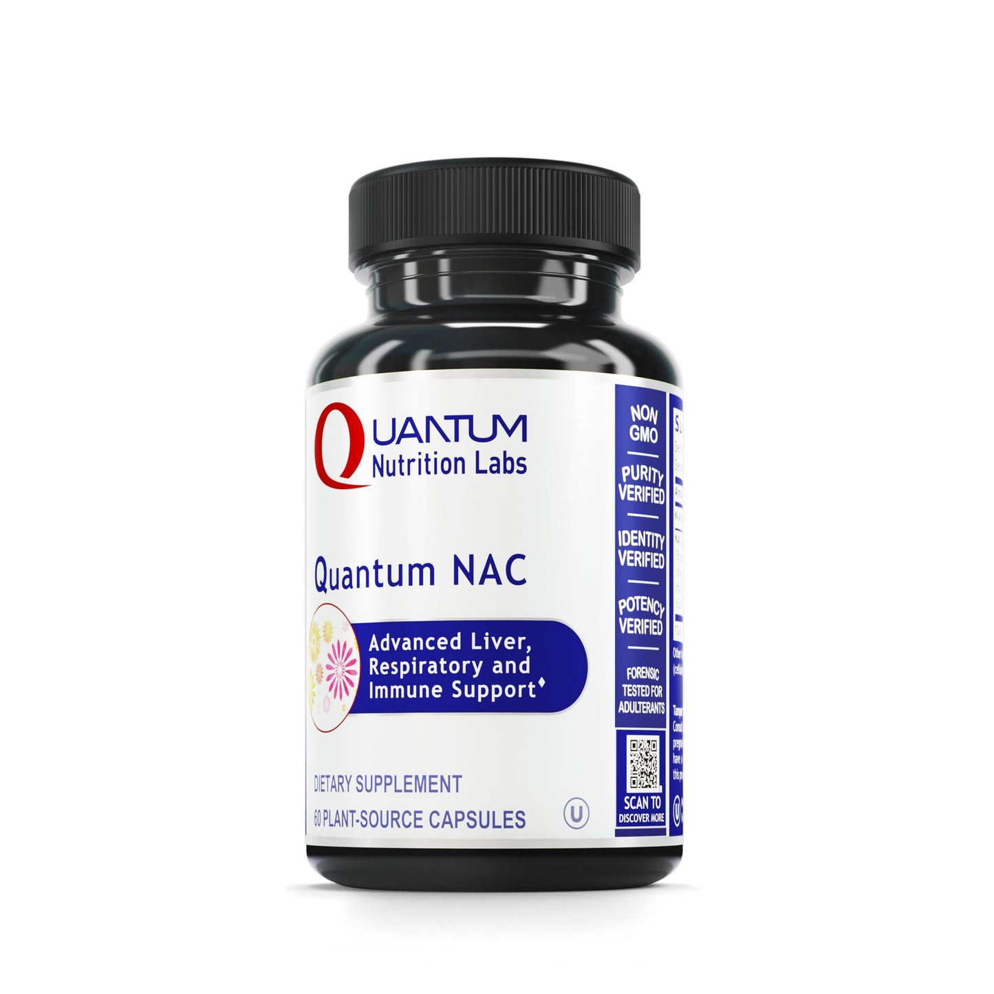 Quantum Nutrition NAC N-Acetyl-L-Cysteine Capsules, 60 Count