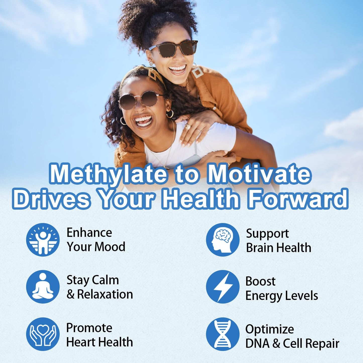 JOVITHEA L-Methylfolate 15mg with Methyl B12, Folate 5-MTHF Supplement for Mood, Brain Health, Cognition & Immunity Gummies 120 Count