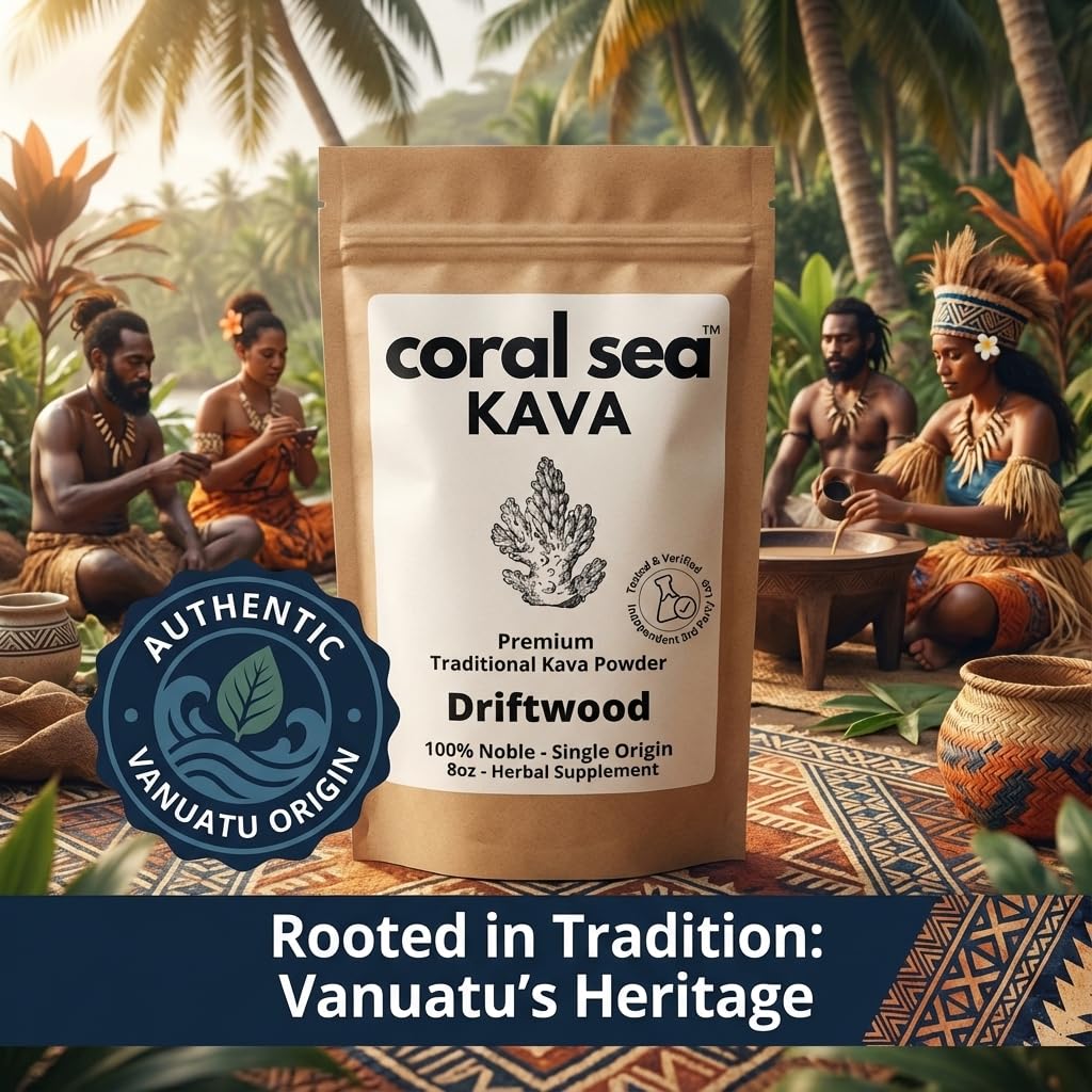 Coral Sea Kava Kava Powder, 8 oz