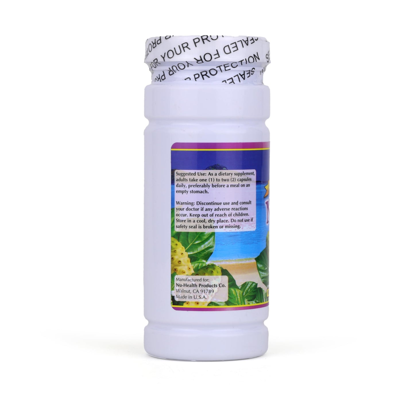 Nu-Health Noni Capsules 400mg Morinda Citrifolia Superfruit Extract, 180 Capsules