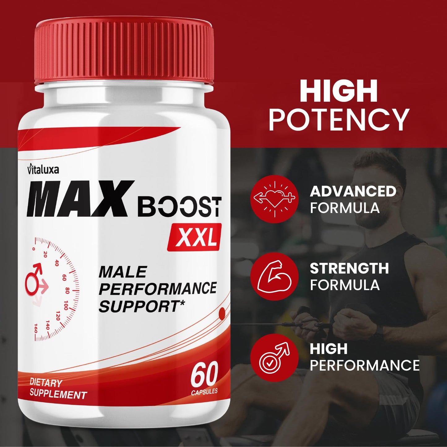 Vitaluxa Max Boost XXL Capsule 60 Count