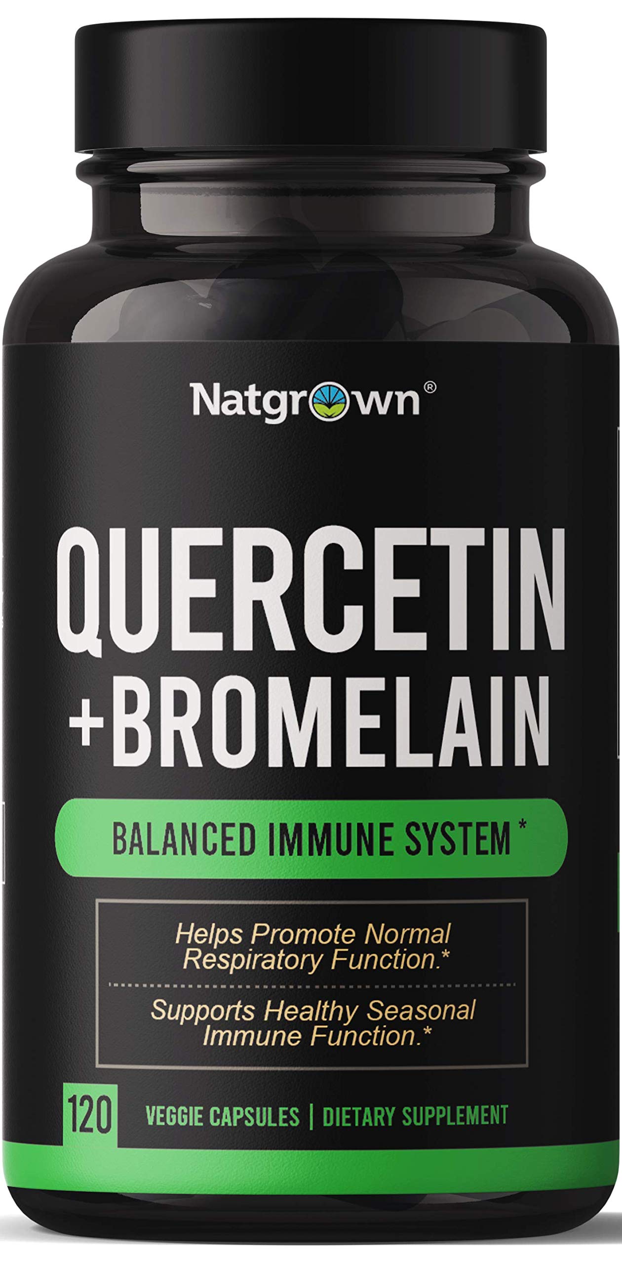 Natgrown Quercetin with Bromelain Supplement Complex Capsules 120