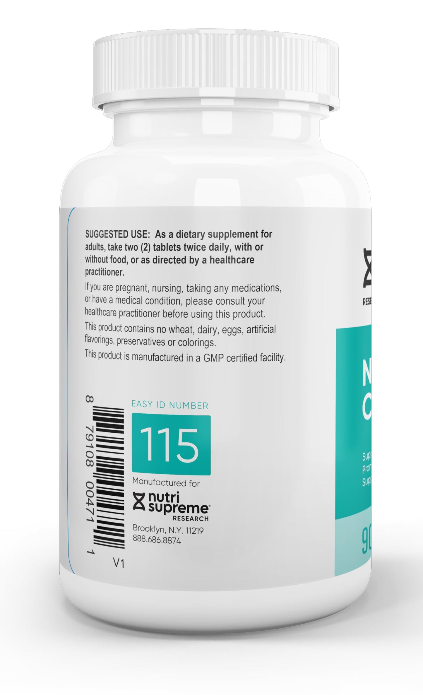 NUTRI-SUPREME RESEARCH Calm Tablets Nature's Calm Dietary Supplement - Natural Relief of Stress, Anxiousness, Nervousness, Sleeplessness and Irritability and Improved Sleep, 90 Tablets