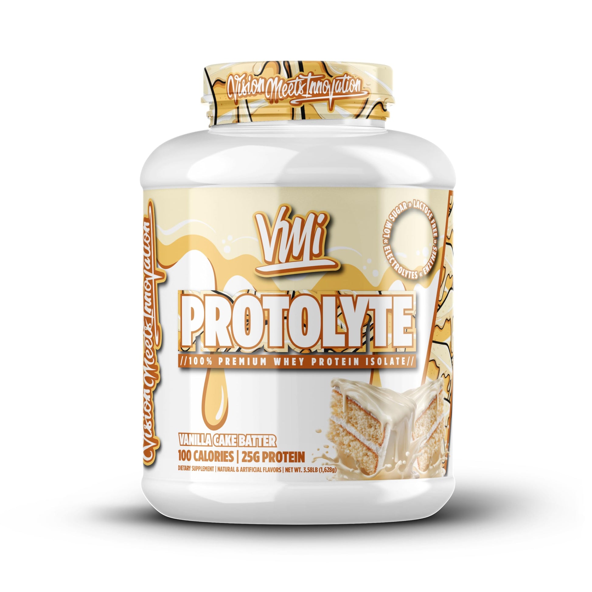 VMI Sports ProtoLyte Whey Isolate Protein Powder, Vanilla Cake Batter, 25.6